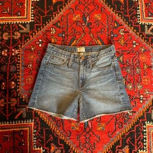 J. CREW Blue Denim Cut Off Shorts